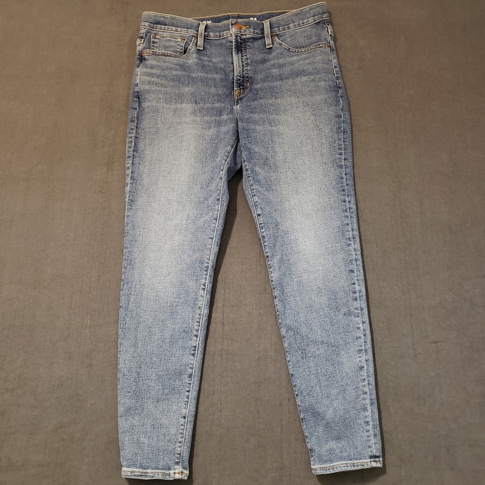 J.Crew Curvy Toothpick Jeans Women 31 Light Wash High Rise Skinny BK396